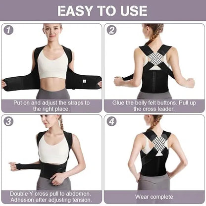 Back Brace Posture Corrector for Men and Women,Adjustable Back Posture Belt Invisible